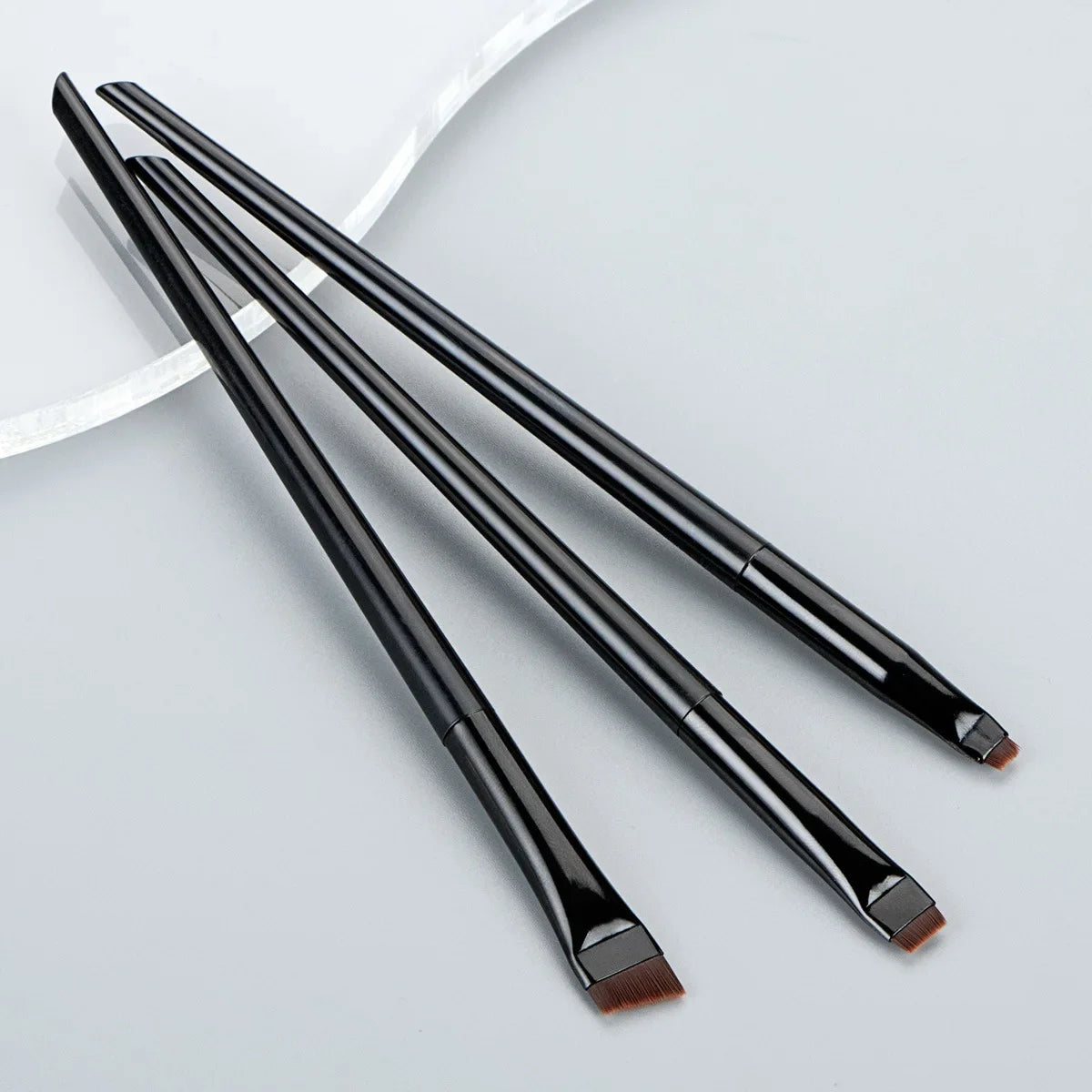 Wholesale 3 Pcs edge eyeliner brush oblique head eyebrow brush outline eyeliner brush ultra-thin eyeshadow brush makeup tools
