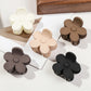 5 Pcs Small Flower Hair Claw Clips for Women Girls,Matte Rectange Jaw Clips,Semicircle Barrettes for Thin Hair