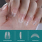 Nailpop 120pcs Nail Tips Extra Short Almond Coffin Square Half Matte Clear Style Full Cover Acrylic Fake Nail Capsule