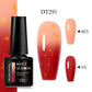 MEET ACROSS 7ml Eggshell Thermal Gel Nail Polish Temperature Changing Gradient Nail Art Varnish Winter Soak Off Gel For Nails
