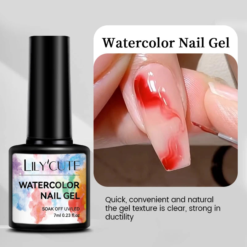 LILYCUTE 5ml Line Art Gel Nail Polish Gold Silver DIY Drawing Gel Reflective Glitter Design Semi Permanent Painting Gel Varnish