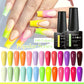 MEET ACROSS 7ml 140 Colors Glitter Gel Nail Polish Fluorescent Laser Semi Permanent Soak Off Nail Art UV Gel Varnish Manicure