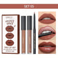 3 in 1 Lipstick and Lipliner Set, Long Lasting Waterproof Lip Stain Liquid Lipgloss Set for Women Halloween Gothic Makeup