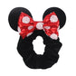 Disney Mouse Ears Velvet Scrunchies Hairband Women Elastic Ponytail Holder Girls Sequin Bow 2023 Kids Party DIY Hair Accessories
