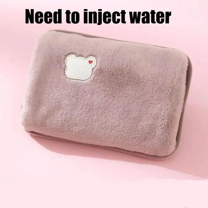 Soft Plush Electric Hot Water Bottle Charging with EU/US/AU Plug for Winter Warmth and Pain Relief Winter Women's Gifts