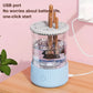 Automatic Rotating Electric Makeup Brush Cleaner USB Powered Portable Deep Cleaning Most Brushes Stylish Cylindrical Devices