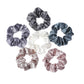 6-Piece Women's Pure Color Satin Large Scrunchie Daily Simple Atmospheric Set