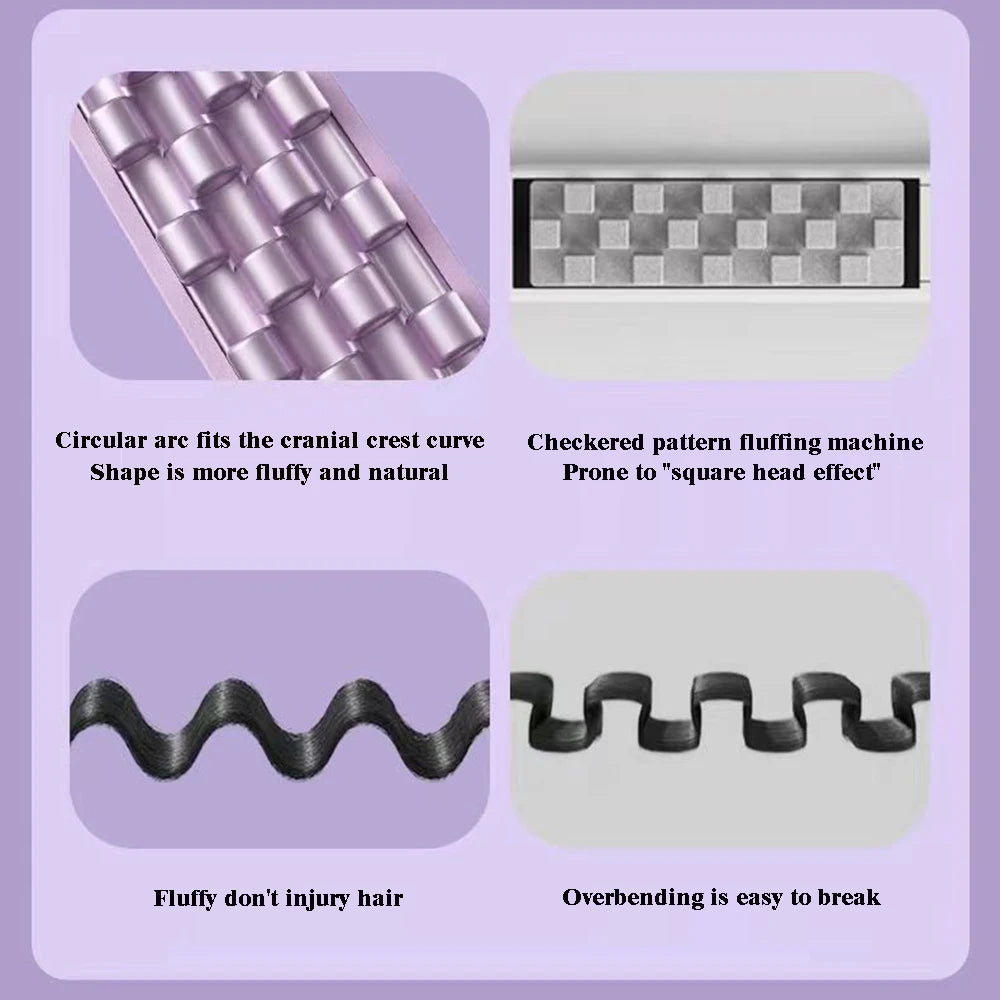 Fluffy Curling Iron Corn Beard Perm Grid Splint Electric Hair Root Negative Ion Curler Hair Styling Tools
