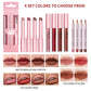 Waterproof Long Lasting Matte Black Lipstick Set Velvet Liquid Lip Gloss Lip Liner Set Red Stain Halloween Goth Makeup