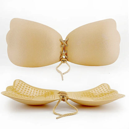 Invisible Nude Bra Push Up Chest Paste Sexy Breast Pasty Invisible Mango Silicone Chest Sticker For Women Wedding DropShip