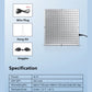 45W LED Red Light Therapy Panel Lamp for Facial Anti Aging Skin Care Beauty 225 LED Light Body Pain Relief Physical Therapy