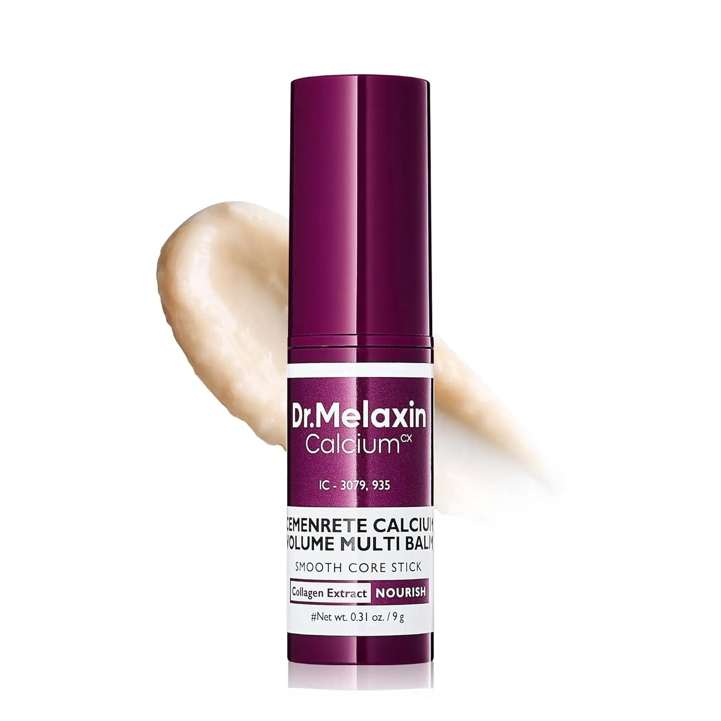 Calcium Multi Balm Stick, Collagen & Elastin Wrinkle Stick, All-in-One Hydrating Lip Balm, Eye Cream, Neck Cream, Makeup Base