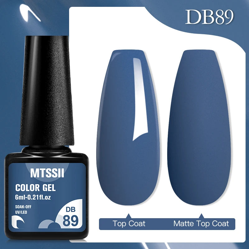 Mtssii 7ml Glitter Rubber Base Gel Polish Gold Sequins Pink White Base Gel Top Coat Soak Off UV LED Nail Art Varnish Manicure