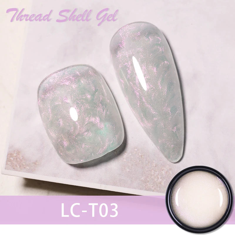 LILYCUTE Black White Spider Drawing Gel Nail Polish DIY Painting Outline Soak Off UV Gel Varnishes Wire Liner Nail Art Supplies