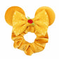 Disney Mouse Ears Velvet Scrunchies Hairband Women Elastic Ponytail Holder Girls Sequin Bow 2023 Kids Party DIY Hair Accessories