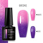 MEET ACROSS 7ml Eggshell Thermal Gel Nail Polish Temperature Changing Gradient Nail Art Varnish Winter Soak Off Gel For Nails