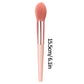 3 pieces of soft fiber makeup brushes: blush brush, powder brush, contour brush and contouring brush, all for makeup application
