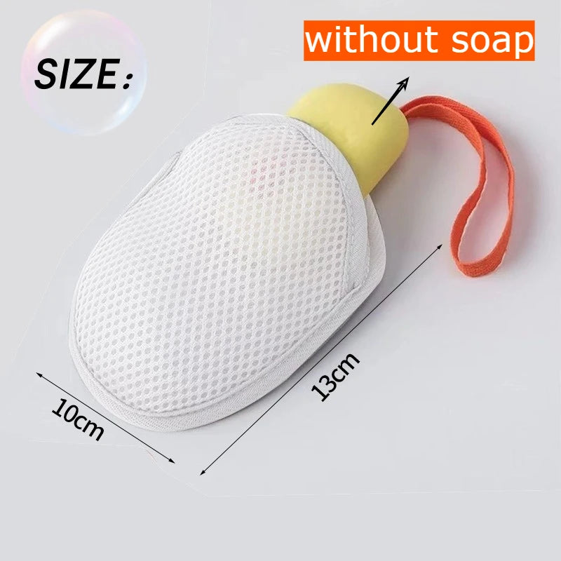 1/2/4/8PCS Soap Foaming Net Bath Mesh Sponge for Shower & Body Wash Exfoliating and Deep Cleaning Scrubber for Bathroom Supplies