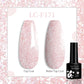 LILYCUTE 7ML Eggshell Gel Nail Polish White Black Material Semi Permanent Autumn Varnish With Any Color Gel Soak Off UV Manicure