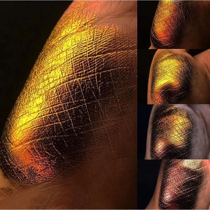 High-Pigmented MultiChrome Eyeshadow Powder MultiChrome Shifting Pigments Duochrome Chameleon Eyeshadow Infinite Chrome Powder
