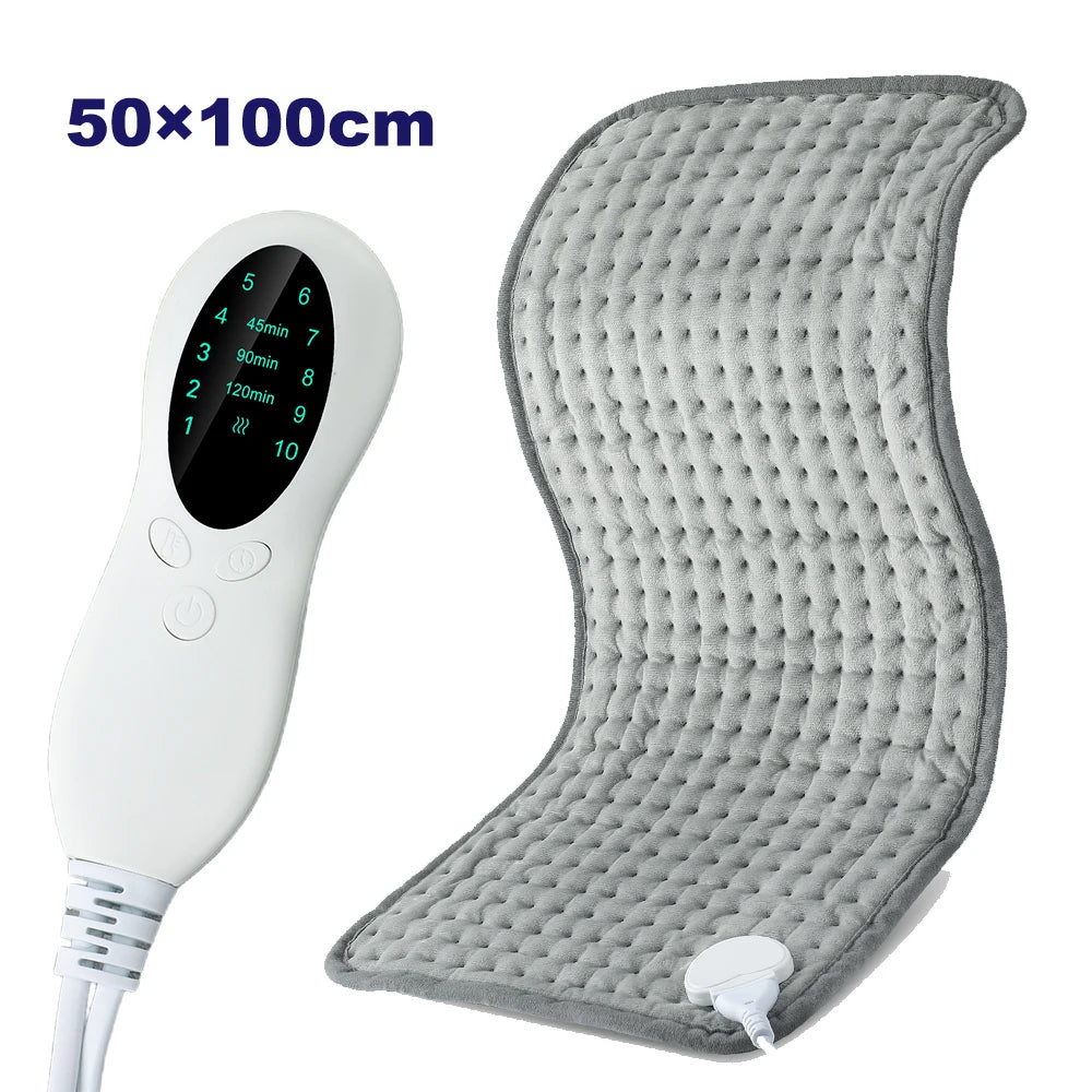 50*100cm Home Electric Heating Pad Back Shoulder Office Winter Warming Blanket 10 Heat Thermal Mat Abdomen Period Menstrual Belt