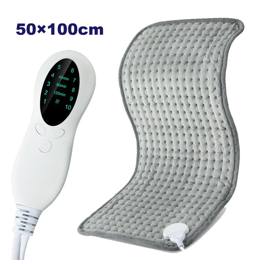 50*100cm Home Electric Heating Pad Back Shoulder Office Winter Warming Blanket 10 Heat Thermal Mat Abdomen Period Menstrual Belt