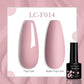 LILYCUTE 7ML Eggshell Gel Nail Polish White Black Material Semi Permanent Autumn Varnish With Any Color Gel Soak Off UV Manicure