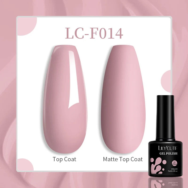 LILYCUTE 7ML Eggshell Gel Nail Polish White Black Material Semi Permanent Autumn Varnish With Any Color Gel Soak Off UV Manicure