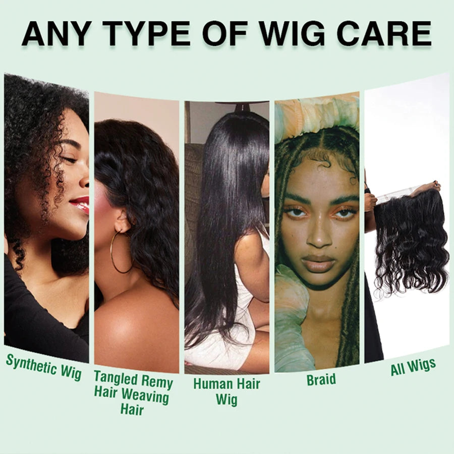 2pcs Wig Milk Spray for Wigs Smooth and Shiny Wig Leave-in Conditioner Women Synthetic Hair Anti Frizz Moisturizing Care Product