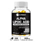 Alpha Lipoic Acid 600mg - Powerful Antioxidant, Skin Care, Protect Liver, Brain and Nerve Health