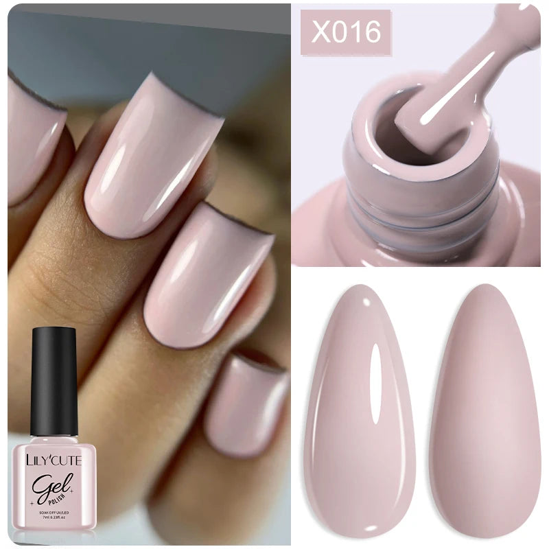LILYCUTE 5ML Champagne Gold Reflective Glitter Liner Gel Nail Polish Bright Sparkling French Semi Permanent Nail Painting UV Gel