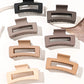 7 Pcs Big Hair Claw Clips 3.4" Non-slip Big Square Matte for Women Girls, Strong Hold Banana Clips for Thick Thin Hair