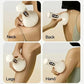 USB Rechargeable Handheld Abdominal Massager with Adjustable Guasha Cupping Intensity for Hot Compress Arm & Leg Massage