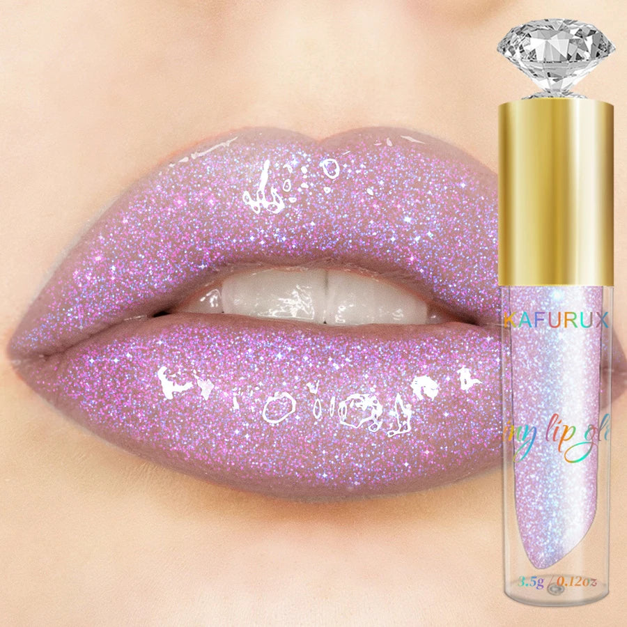 9 colors diamond shimmer glitter lip gloss moisturizing liquid lipstick pearl color lip glaze sexy red pink lip makeup gifts
