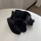 Korean Big Hair Tie Ribbon Scrunchies Satin Elastic Hair Band Bow Women Simple Temperament New Style  Ponytail Hair Accessories