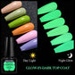 Four Lily 7ml Luminous Top Coat Gel Nail Polish Glow-In-Dark Glitter Semi Permanent UV Nail Art Gel Vernis For Manicure Design