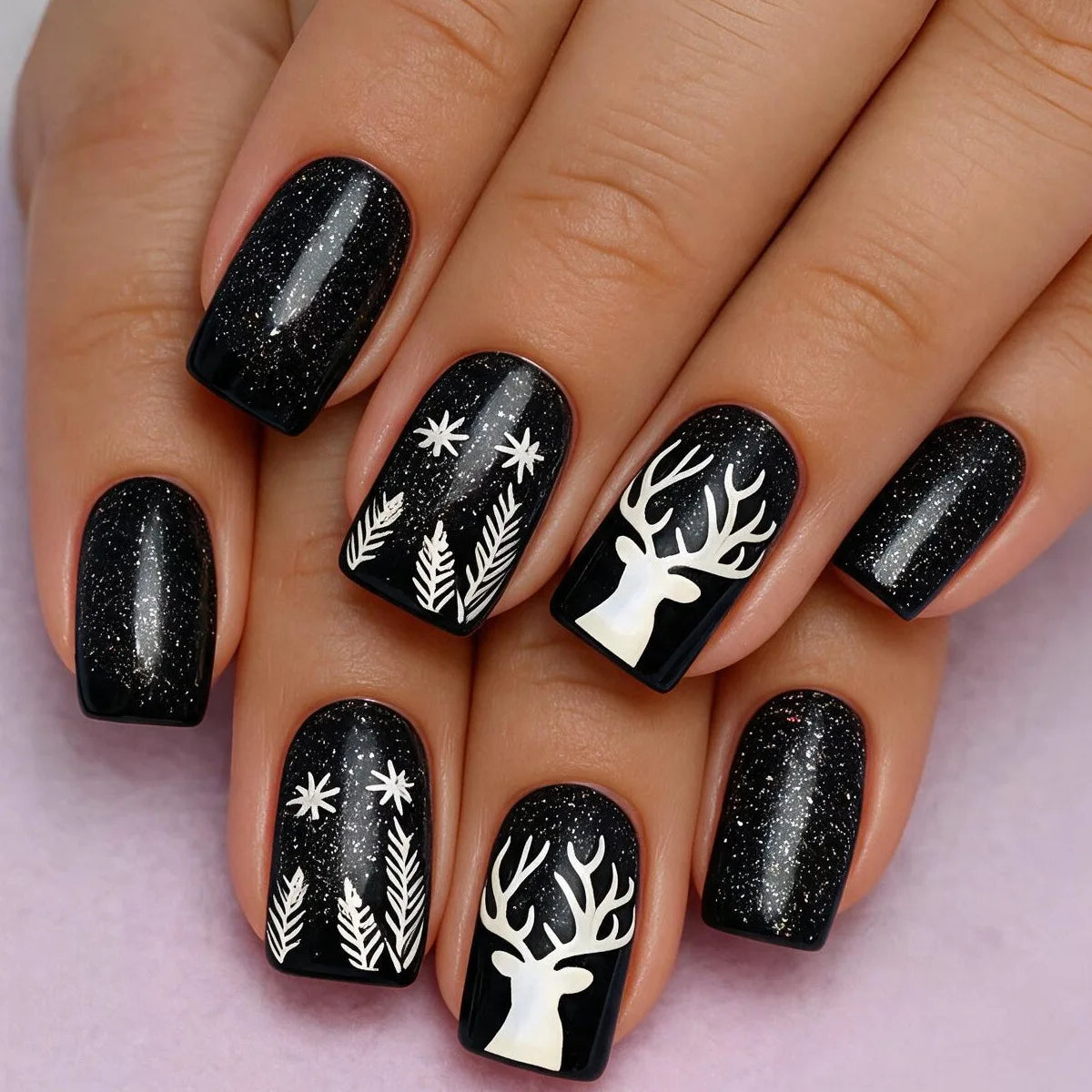 24pcs Halloween Press On Nails Ghost Pumpkin Spider-Web Bat Design Fake Nails For Women Girls Wearable False Nail Tips