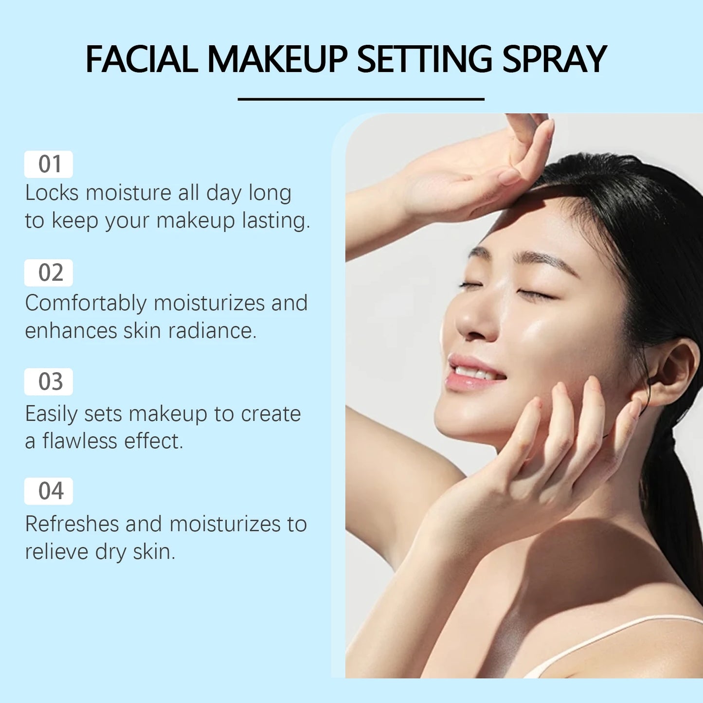 Moisturizing Setting Spray Waterproof Long Lasting Matte Natural Refresh Makeup Primer Oil Control Foundation Finishing Spray