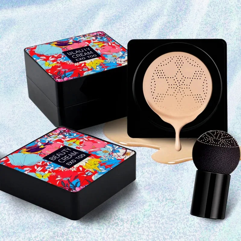 CC Cream Magic Foundation Mushroom Head Air Cushion Waterproof Brighten Foundation Cream Women Base Makeup Face Korean Cosmetics