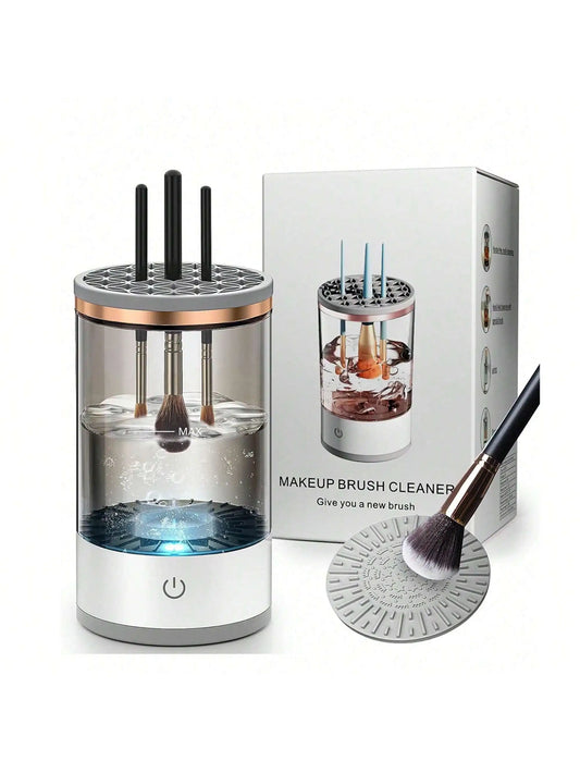 Premium Electric Makeup Brush Cleaner & Dryer Machine – Quick, Efficient Deep Cleaning for All Makeup Brushes – Portable, Rechargeable Beauty Tool for Professional & Home Use