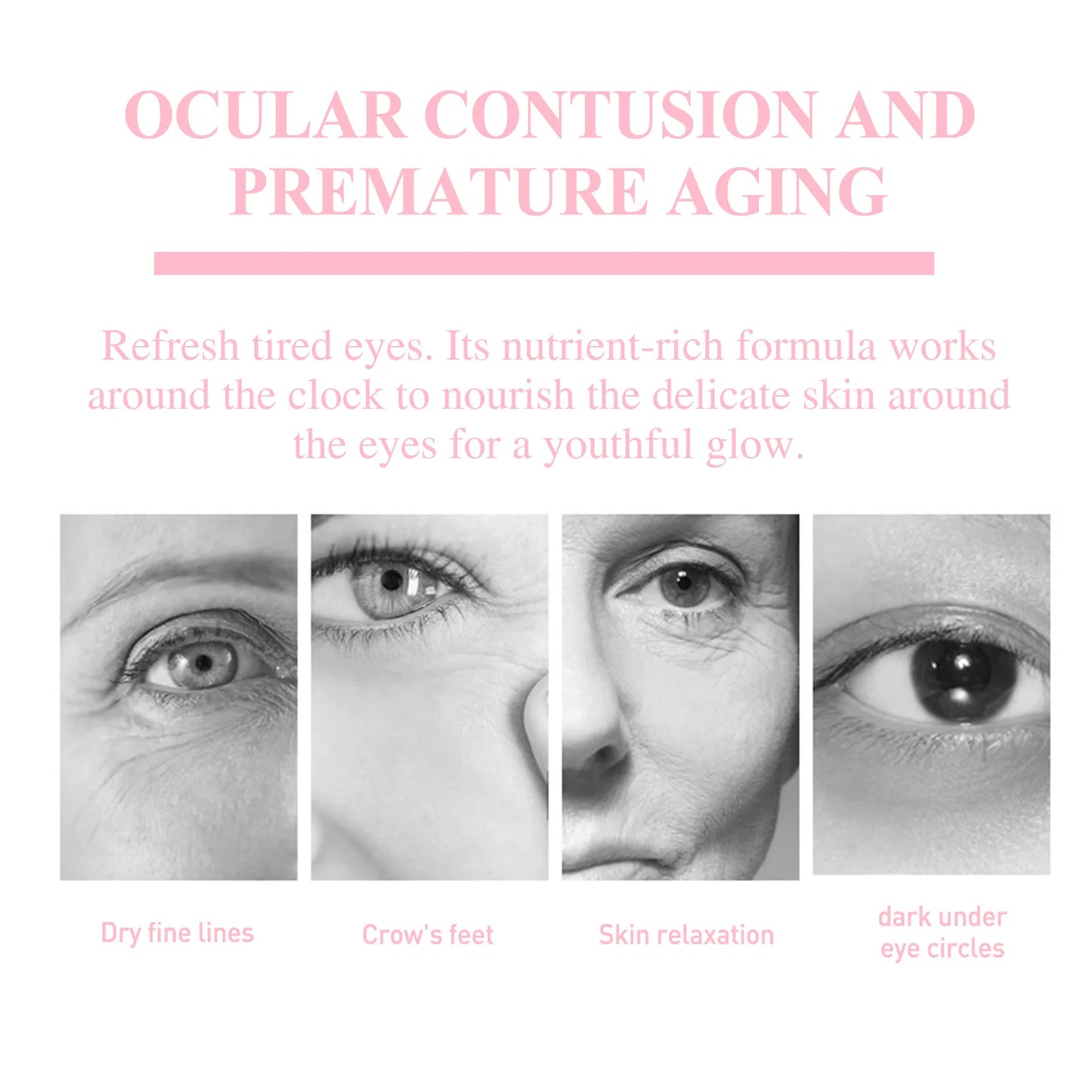 Retinol Eye Cream Stick Lifting Fade Fine Line Remove Dark Circles Eye Bags Anti Puffiness Moisturizing Smoothing Eye Skin Care