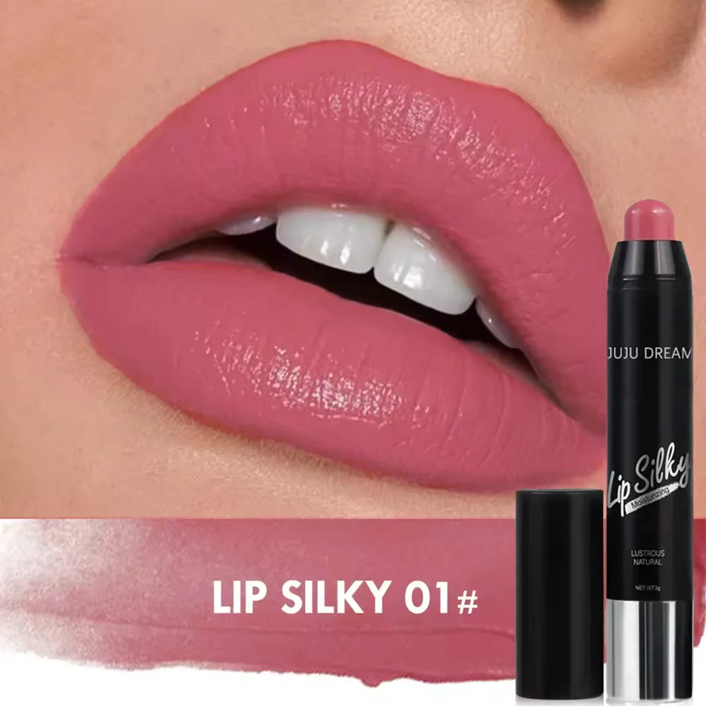 Matte 4-Color Lipstick Pen, Waterproof Long-Lasting, Easy Apply, Non-Fading, Multi-Look Lip Makeup, Unisex, Safe & Certified