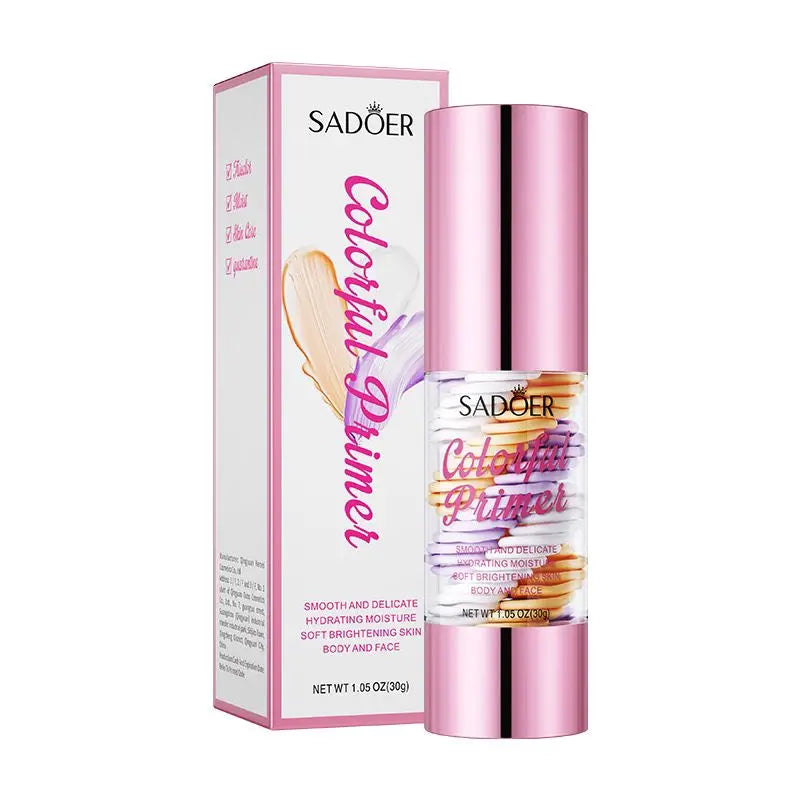 SPF50+ Makeup Primer Moisturizing Isolation Cream Invisible Pores Facial Base Brighten Correcting Skin Tone Refreshing Cosmetics