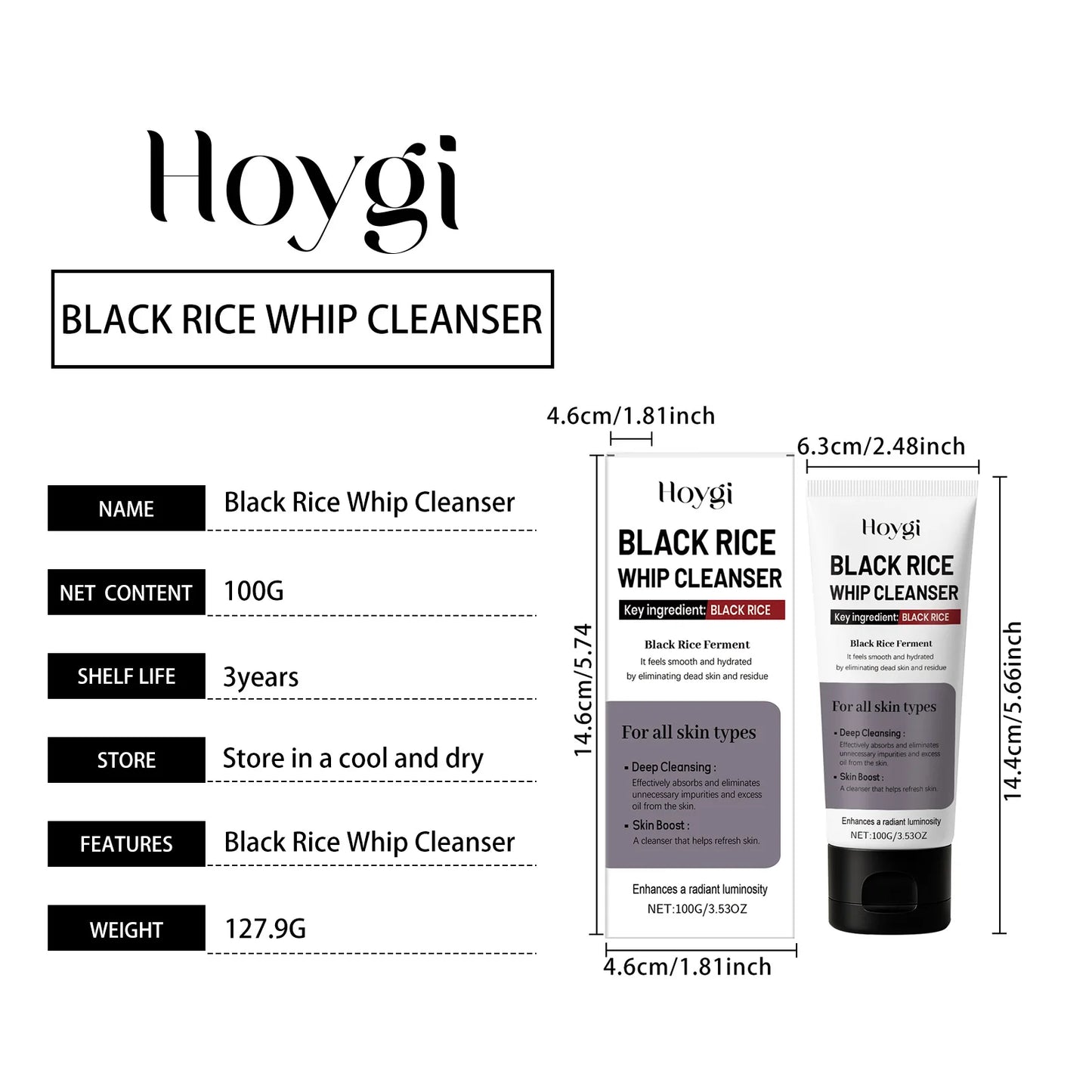 Multi-Option Facial Cleanser Oil Control Brightening Skin Cleansing Moisturizing Blackhead Remove Skincare Face Wash Foam Face
