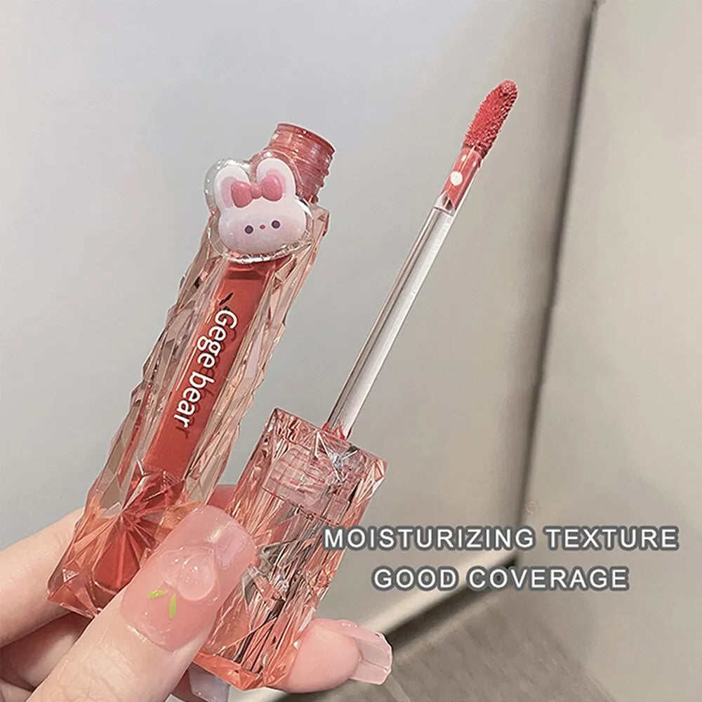 Gege Bear Crystal Mirror Water Lip Gloss – Hydrating, Ultra-Moisturizing, High Shine Glossy Lip Tint for Fuller Lips