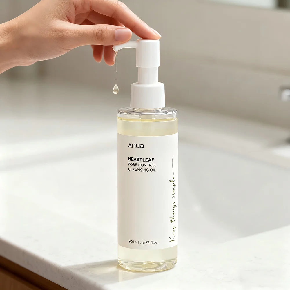 Anua Heartleaf Pore Control Cleansing Oil, Cleansing Oil for Oily Skin, Deep Cleansing Makeup Remover, Korean Skincare