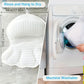 1pc Luxury Bath Pillow with 3D Air Mesh & Secure Suction | Neck/Back Support, Machine Washable, Home/Spa Use
