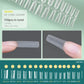 NAILPOP 150pcs Half Cover Short Fake Nail Tips Full Cover 15 Sizes for Nail Extension No C Curve False Nails Art Home DIY Salon