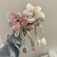 Women Girls Cute Hair Bands Korea Preppy Style Hair Ties Elegant Tulip  Scrunchie Ponytail Holder Bow Chouchou Hair Accessories