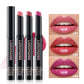 LANGMANNI 10 colors slant mouth pearlescent swivel slant mouth design lipstick single pack lipstick lasting color lip gloss